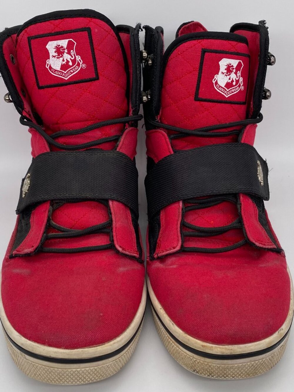 Vlado Footwear Atlas II Atlas 2 High Top Sneakers US Size 12 Red/Black